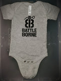 Baby onesie with snaps