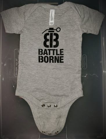 Baby onesie with snaps