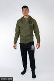 Hoodie - OD Green Zip