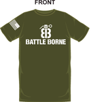 OD Green T-Shirts with White