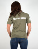 OD Green T-Shirts with White