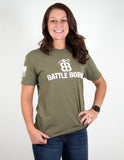 OD Green T-Shirts with White