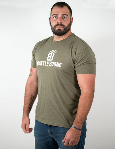 OD Green T-Shirts with White